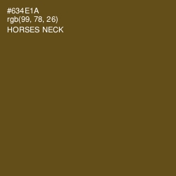 #634E1A - Horses Neck Color Image